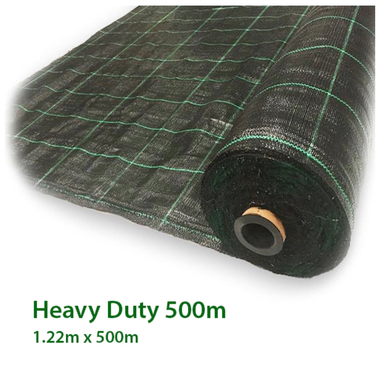 1.22M x 500M Heavy Duty Green Line Weed Mat